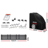 Lockmaster Automatic Sliding Gate Opener Kit 20W Solar Electric 4M 600KG - Front View