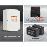 Lockmaster Automatic Sliding Gate Opener Kit 20W Solar Electric 4M 600KG - Top-Down View