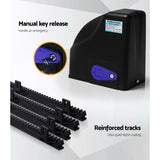Lockmaster Automatic Sliding Gate Opener Kit 20W Solar Electric 4M 600KG - 45-Degree Angle