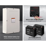 Lockmaster Automatic Sliding Gate Opener Kit 40W Full Solar Electric 6M 600KG - Top-Down View
