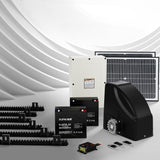 Lockmaster Automatic Sliding Gate Opener Kit 40W Full Solar Electric 6M 600KG - Close-Up Angle