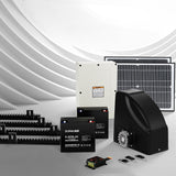 Lockmaster Automatic Sliding Gate Opener Kit 40W Full Solar Electric 4M 600KG - Close-Up Angle