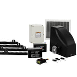 Lockmaster Automatic Sliding Gate Opener Kit 10W Solar Panel Electric 4M 600KG - Close-Up Angle