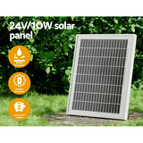 Lockmaster Automatic Sliding Gate Opener Kit 10W Solar Panel Electric 4M 600KG - Side View