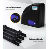 Lockmaster Automatic Sliding Gate Opener Kit 10W Solar Panel Electric 4M 600KG - 45-Degree Angle
