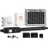 Single Swing Gate Opener 600KG 20W Solar Panel - Low Angle