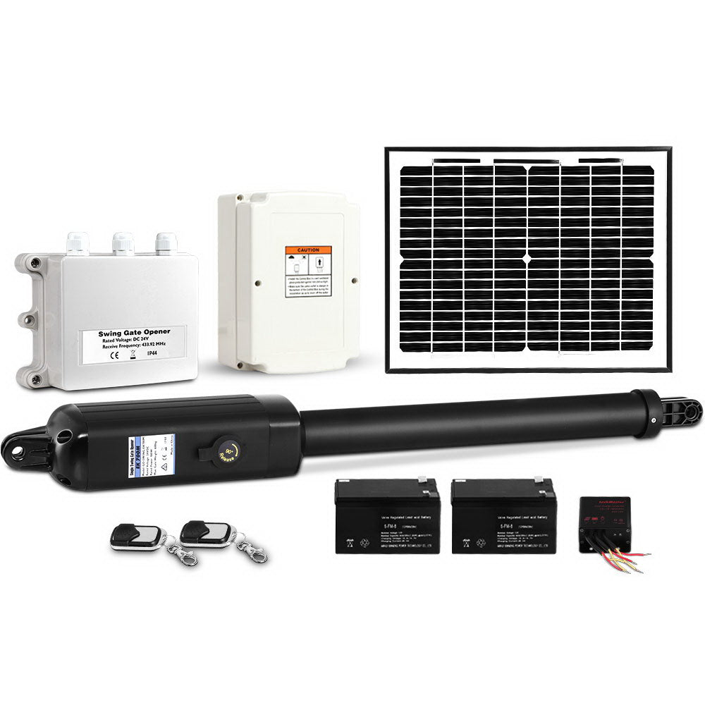 Single Swing Gate Opener 600KG 10W Solar Panel