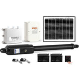 Single Swing Gate Opener 600KG 10W Solar Panel - Low Angle