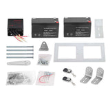 LockMaster Single Swing Gate Opener 500KG 10W Solar Panel - Low Angle