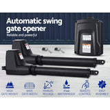 LockMaster Automatic Electric Gate Opener Double Swing Remote Control Kit 800KG - Side View
