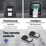 Lockmaster Dual Swing Gate Opener 800KG 20W Solar Panel - Top-Down View