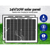 Lockmaster Dual Swing Gate Opener 800KG 20W Solar Panel - 45-Degree Angle