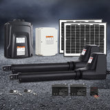 Lockmaster Dual Swing Gate Opener 800KG 20W Solar Panel - Close-Up Angle