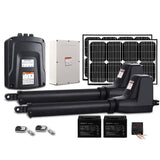 Dual Swing Gate Opener 800KG 40W Solar Panel - Close-Up Angle