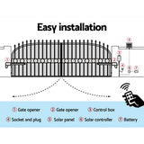 LockMaster Dual Swing Gate Opener 800KG 40W Solar Panel - Rear View