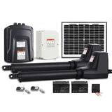 Lockmaster Dual Swing Gate Opener 800KG 10W Solar Panel - Close-Up Angle