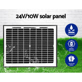 Lockmaster Dual Swing Gate Opener 800KG 10W Solar Panel - 45-Degree Angle
