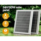 Lockmaster Single Swing Gate Opener 20W Full Solar Power Automatic 300KG 5M - 45-Degree Angle