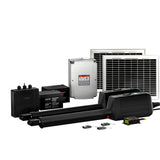 Lockmaster Dual Swing Gate Opener 20W Full Solar Power 600KG 10M - Low Angle