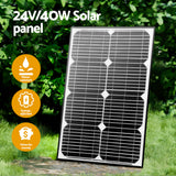 Lockmaster Dual Swing Gate Opener 40W Full Solar Power 600KG 10M - Close-Up Angle