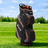 Everfit 14 Ways Dividers Golf Bag Stand Insulated Carry Bag Zippered Rain Cover - Close-Up Angle