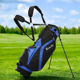 Everfit 6 Way Dividers Golf Bag Stand Insulated Carry Bag Zippered Rain Cover - Close-Up Angle