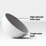 Everfit 120pcs Golf Ball Set Reusable Distance Golf Balls Practice Training - 45-Degree Angle
