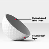 Everfit 60pcs Golf Ball Set Reusable Distance Golf Balls Practice Training - 45-Degree Angle