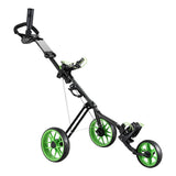 Everfit Golf Buggy Quick Folding Trolley Golf Cart 3 Wheels Height Adjustable - Side View