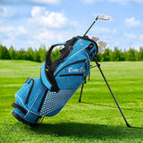 Everfit Golf Clubs Set Junior Right Handed Golf Wedges Iron Golf Stand Bag - 45-Degree Angle