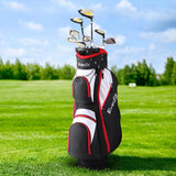 Everfit Golf Clubs Set Men Right Handed Golf Wedges Alloy Driver Golf Stand Bag - 45-Degree Angle