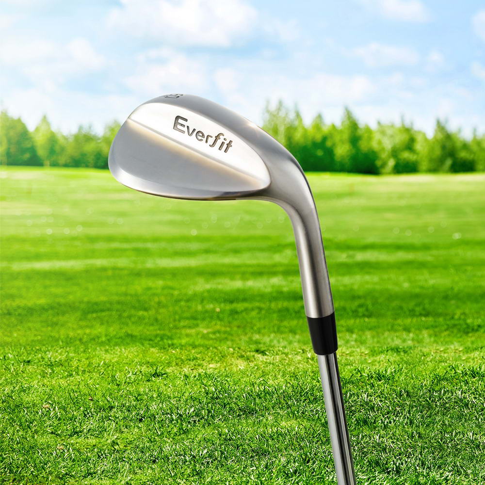 Everfit 60-Degree Right-Handed Golf Wedge with Rubber Handle and Steel Head