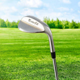Everfit 60-Degree Right-Handed Golf Wedge with Rubber Handle and Steel Head - 45-Degree Angle