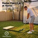 Everfit Golf Hitting Mat Practice Turf 4 in 1 Foldable Training Aid Backyard - Top-Down View