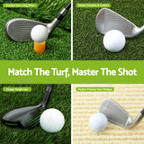 Everfit Golf Hitting Mat Practice Turf 4 in 1 Foldable Training Aid Backyard - Rear View