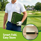 Everfit Golf Hitting Mat Practice Turf 4 in 1 Foldable Training Aid Backyard - Low Angle