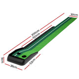 Everfit 3M Golf Putting Practice Mat Auto Return Putter Indoor Outdoor Training - Front View