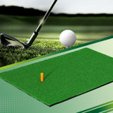 Everfit Golf Hitting Practice Mat Portable Driving Range Training Aid 80x60cm - Low Angle