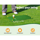 Everfit Golf Hitting Mat Portable Driving Range Practice Training Aid 60x30cm - 45-Degree Angle
