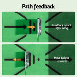 Everfit Golf Hitting Mat Training Swing Path Feedback Detection Batting 44x33cm - Top-Down View