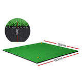 Everfit Golf Hitting Mat Portable Driving Range Practice Training Aid 150x150cm - Front View