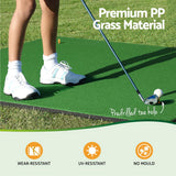 Everfit Golf Hitting Mat Portable Driving Range Practice Training Aid 150x150cm - Top-Down View