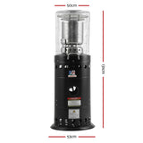Devanti Outdoor Gas Patio Heater Black - Front View