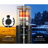Devanti Outdoor Gas Patio Heater Black - Top-Down View
