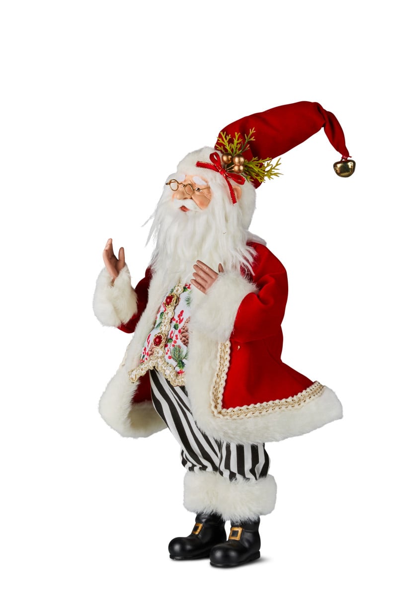 Christabelle Holly Santa Claus Christmas Decoration 42cm
