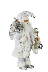 Christabelle White & Silver Santa Claus 46cm