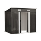 Livsip Garden Shed 1.94x1.21M Workshop Cabin Metal Base