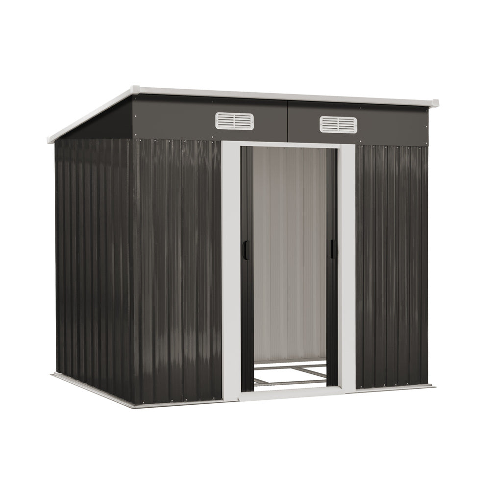 Livsip Garden Shed 1.94x1.21M Workshop Cabin Metal Base