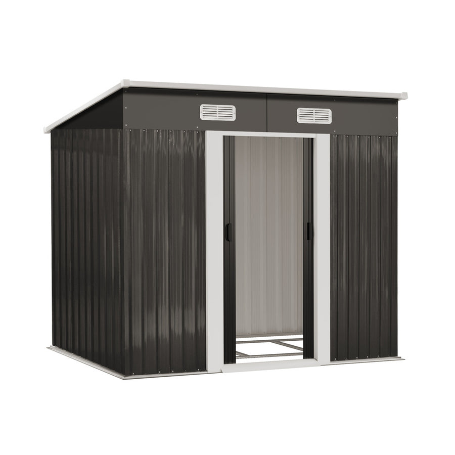 Livsip Garden Shed 1.94x1.21M Workshop Cabin Metal Base