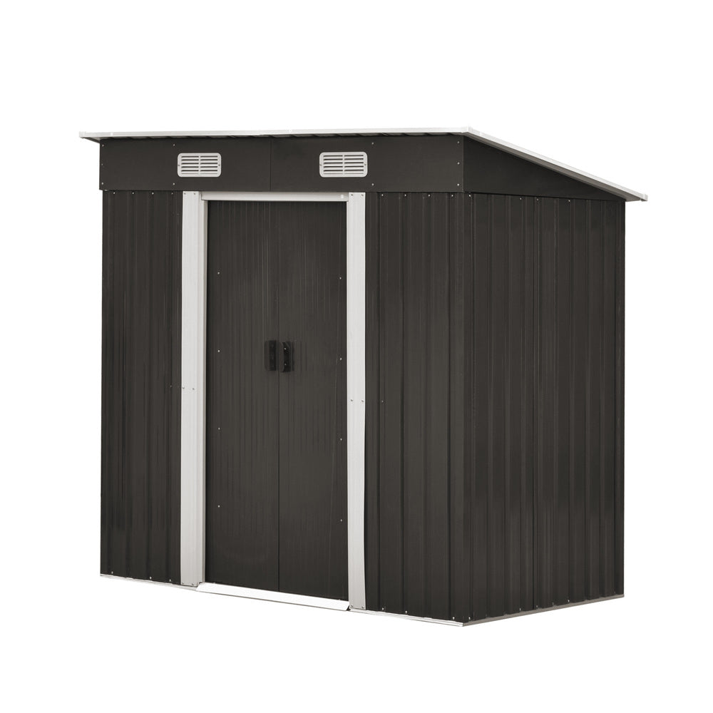 Livsip Garden Shed 1.94x1.21M Workshop Cabin Metal Base